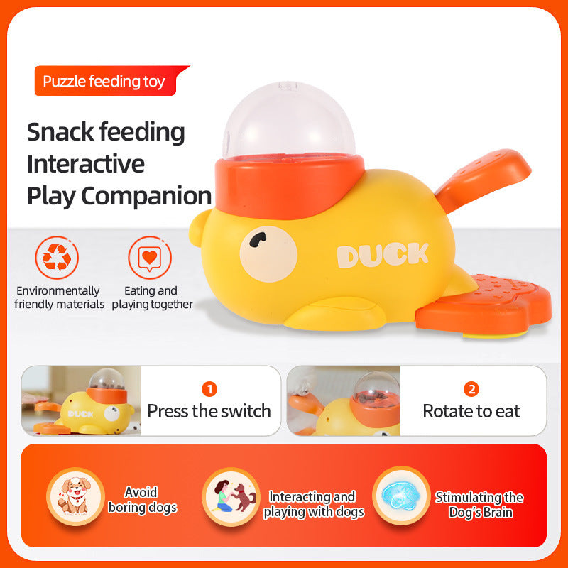 Brainy Duck Treat Dispenser – Slow-Feed Puzzle Fun for Dogs and Cats
