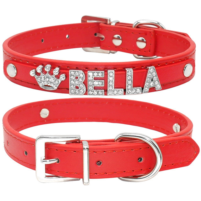 Customized Cat, Puppy and Small Dog Breed Collar Rhinestone.