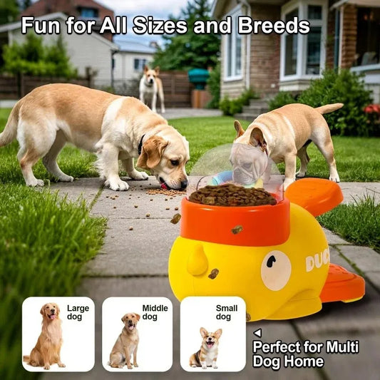 Brainy Duck Treat Dispenser – Slow-Feed Puzzle Fun for Dogs and Cats