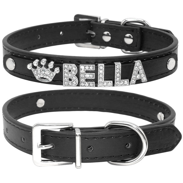 Customized Cat, Puppy and Small Dog Breed Collar Rhinestone.