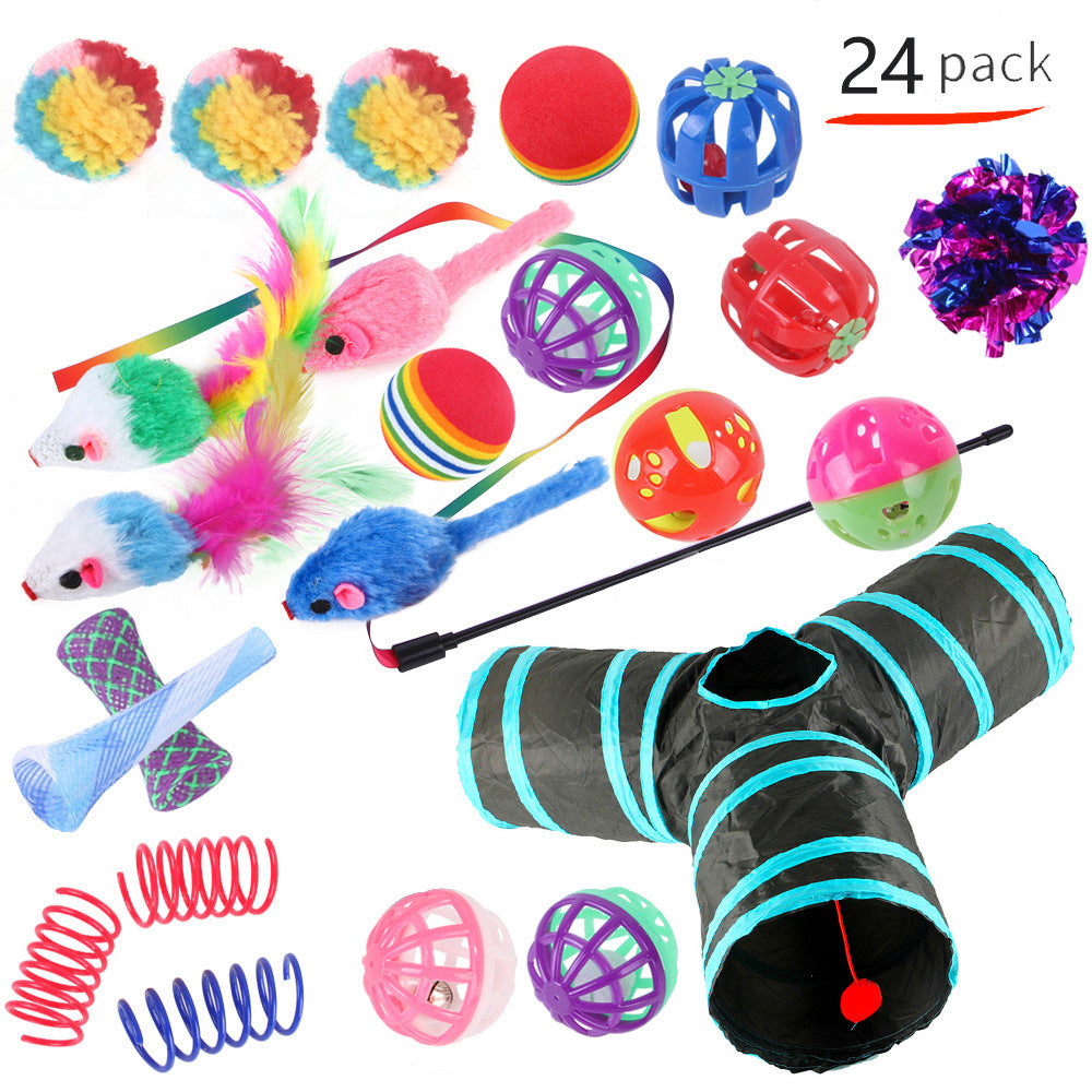 Self-Play Cat Tunnel – Ball-Chaser Channel Toy for Independent Entertainment