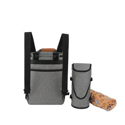 On-the-Go Pet Feeder Bag – Travel Food Carrier with Storage & Bowls