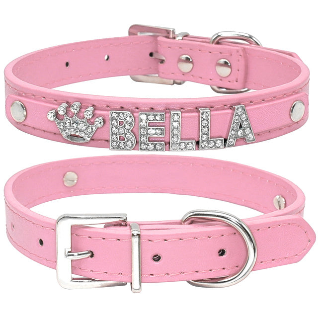 Customized Cat, Puppy and Small Dog Breed Collar Rhinestone.