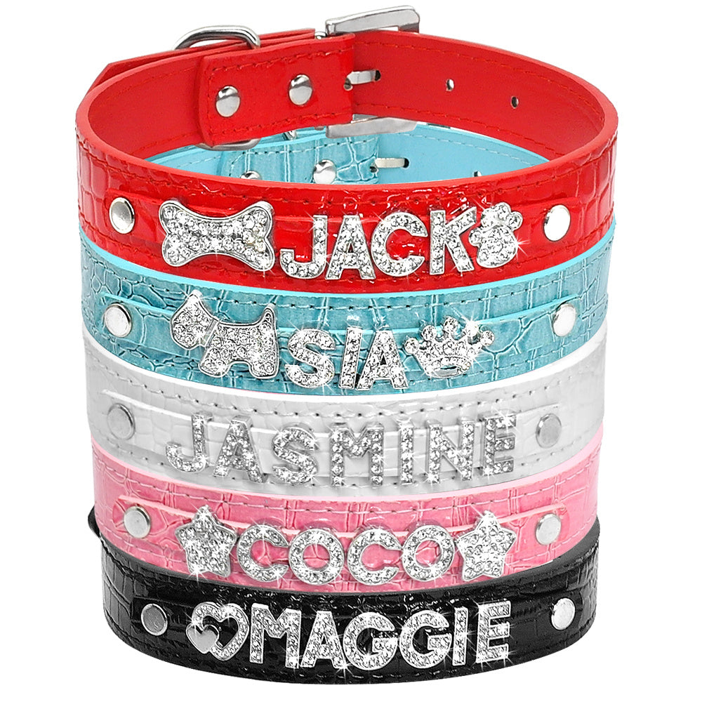Customized Cat, Puppy and Small Dog Breed Collar Rhinestone.