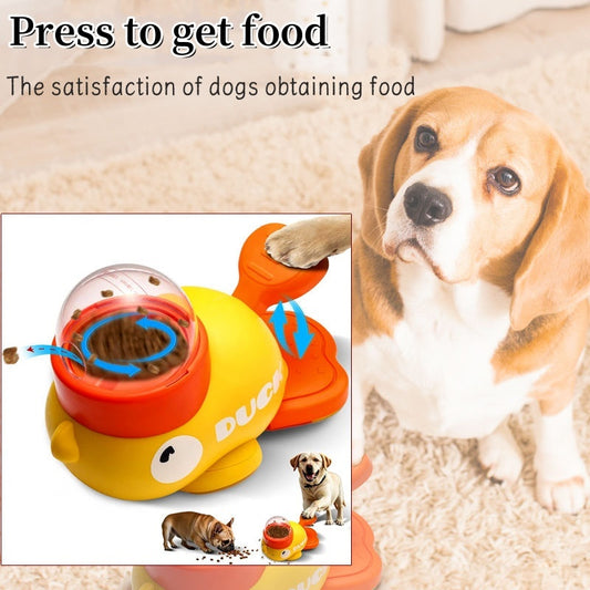 Brainy Duck Treat Dispenser – Slow-Feed Puzzle Fun for Dogs and Cats