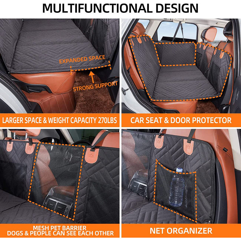 Travel-Proof Waterproof Dog Car Bed – Safe, Clean, and Cozy