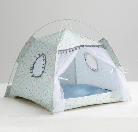 Tent of Dreams: Cozy Enclosed Bed for Cats & Small Pets