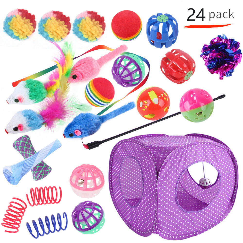 Self-Play Cat Tunnel – Ball-Chaser Channel Toy for Independent Entertainment