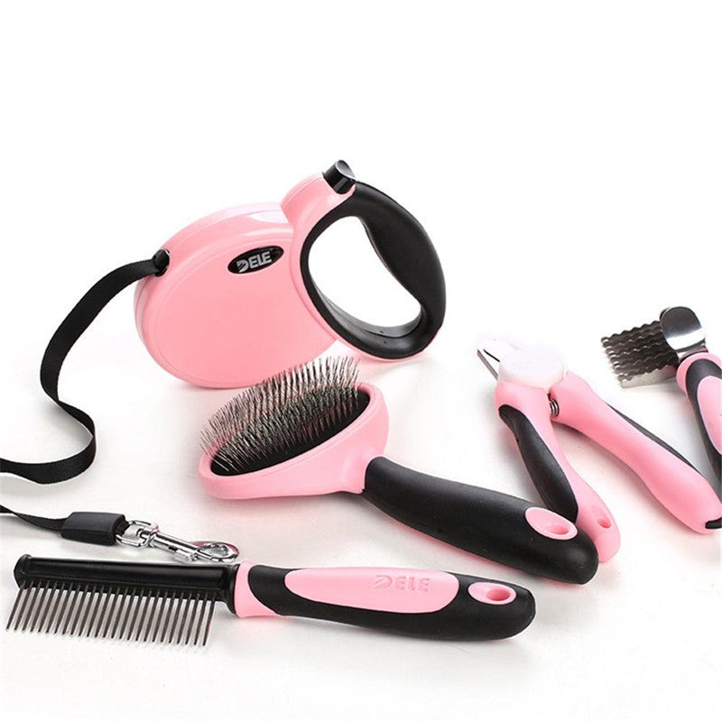 5‑Piece Pet Grooming & Cleaning Kit – All-in-One Care Set for Dogs & Cats