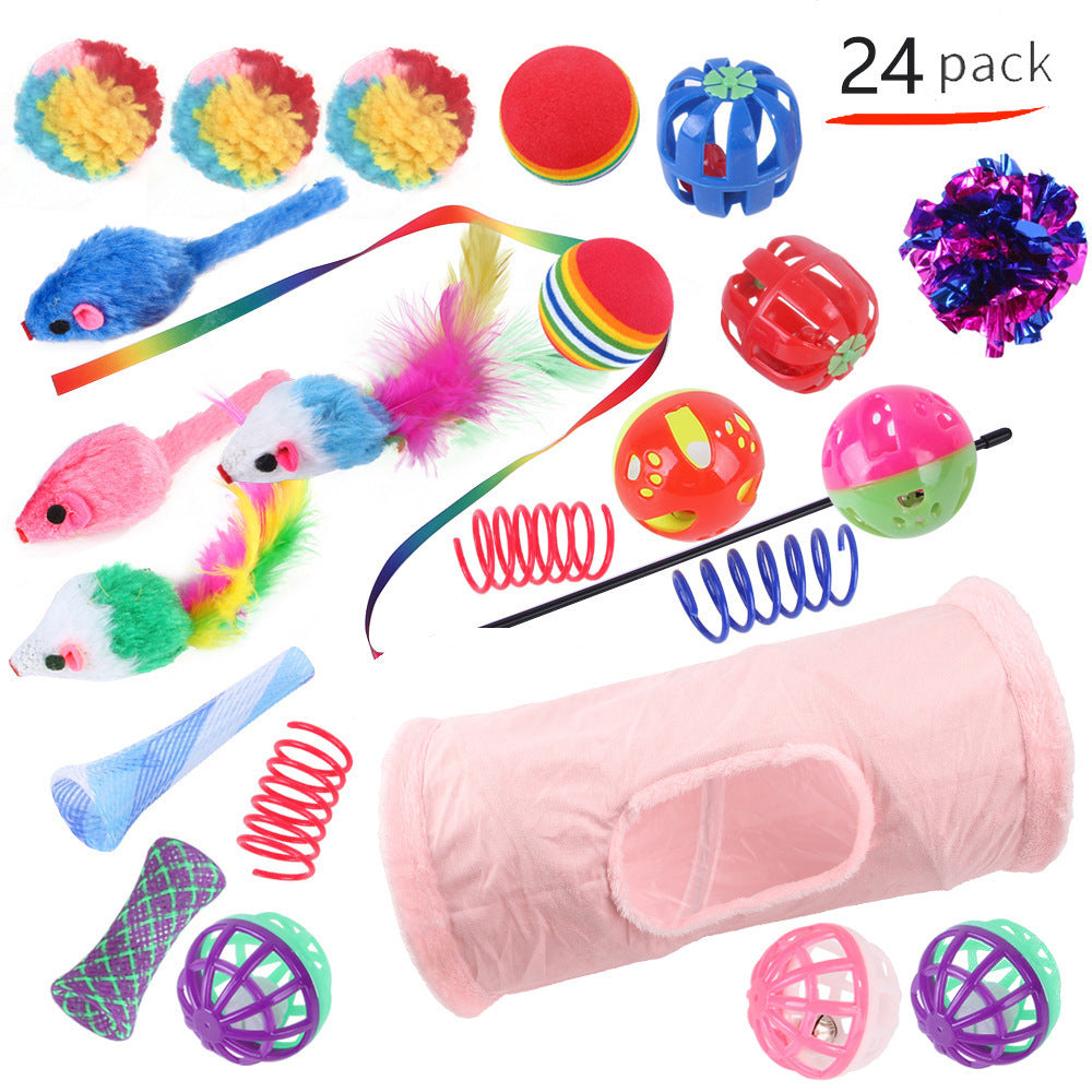 Self-Play Cat Tunnel – Ball-Chaser Channel Toy for Independent Entertainment