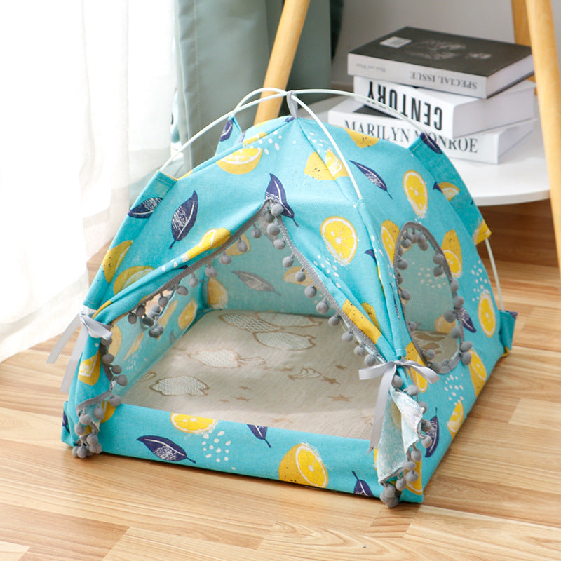 Tent of Dreams: Cozy Enclosed Bed for Cats & Small Pets