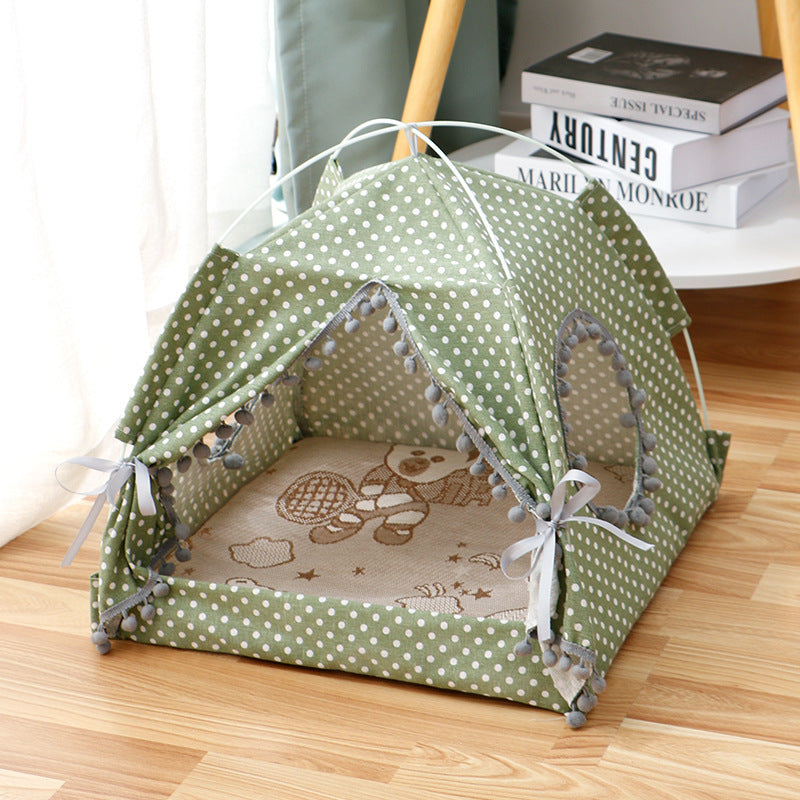 Tent of Dreams: Cozy Enclosed Bed for Cats & Small Pets