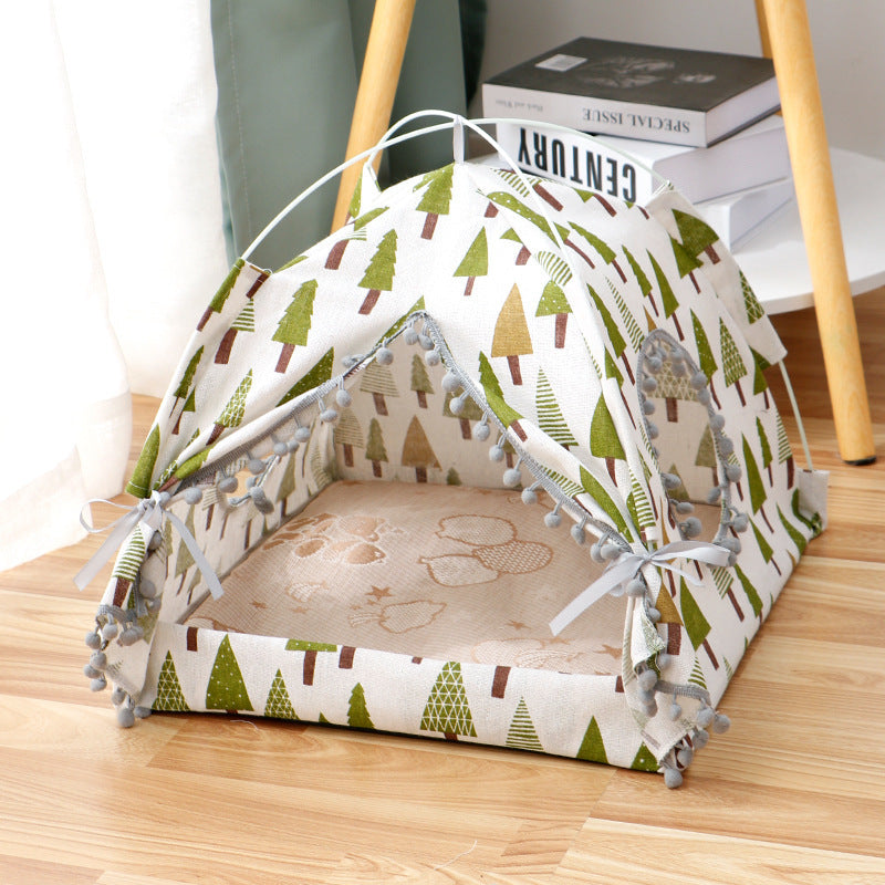 Tent of Dreams: Cozy Enclosed Bed for Cats & Small Pets