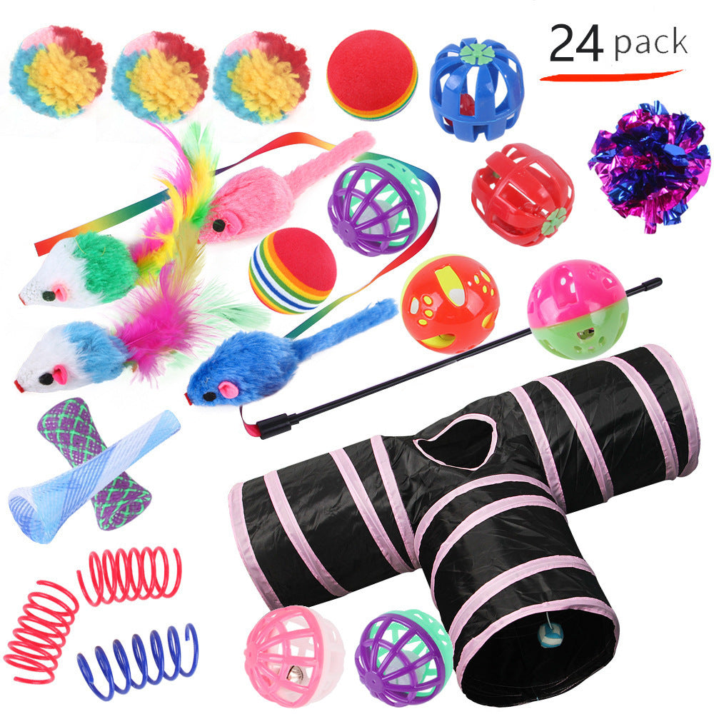 Self-Play Cat Tunnel – Ball-Chaser Channel Toy for Independent Entertainment