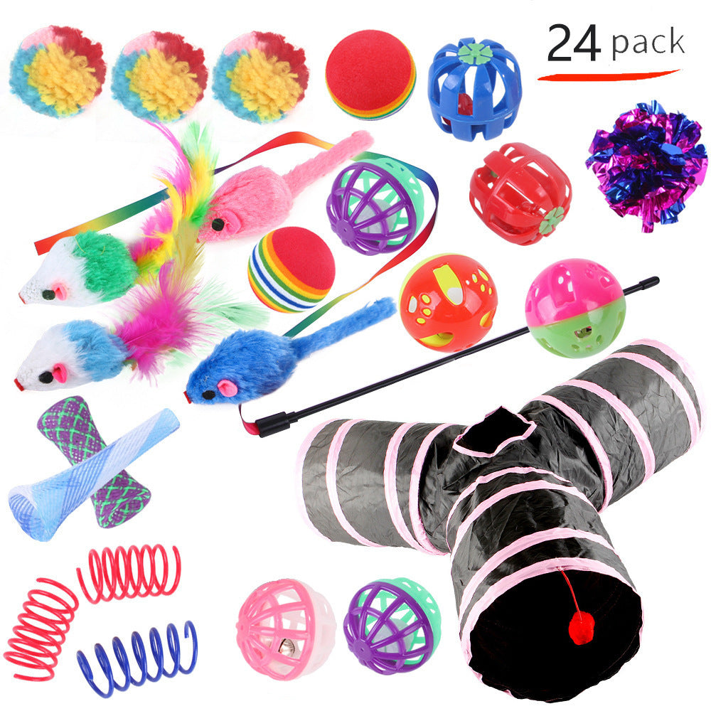 Self-Play Cat Tunnel – Ball-Chaser Channel Toy for Independent Entertainment