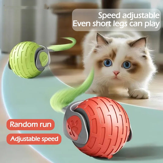 Smart Auto Rolling Ball – Interactive USB-Rechargeable Cat Toy