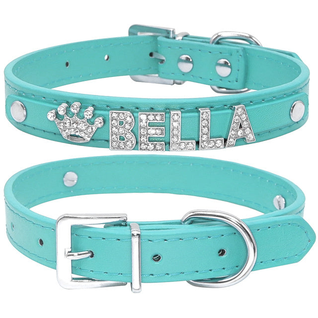 Customized Cat, Puppy and Small Dog Breed Collar Rhinestone.