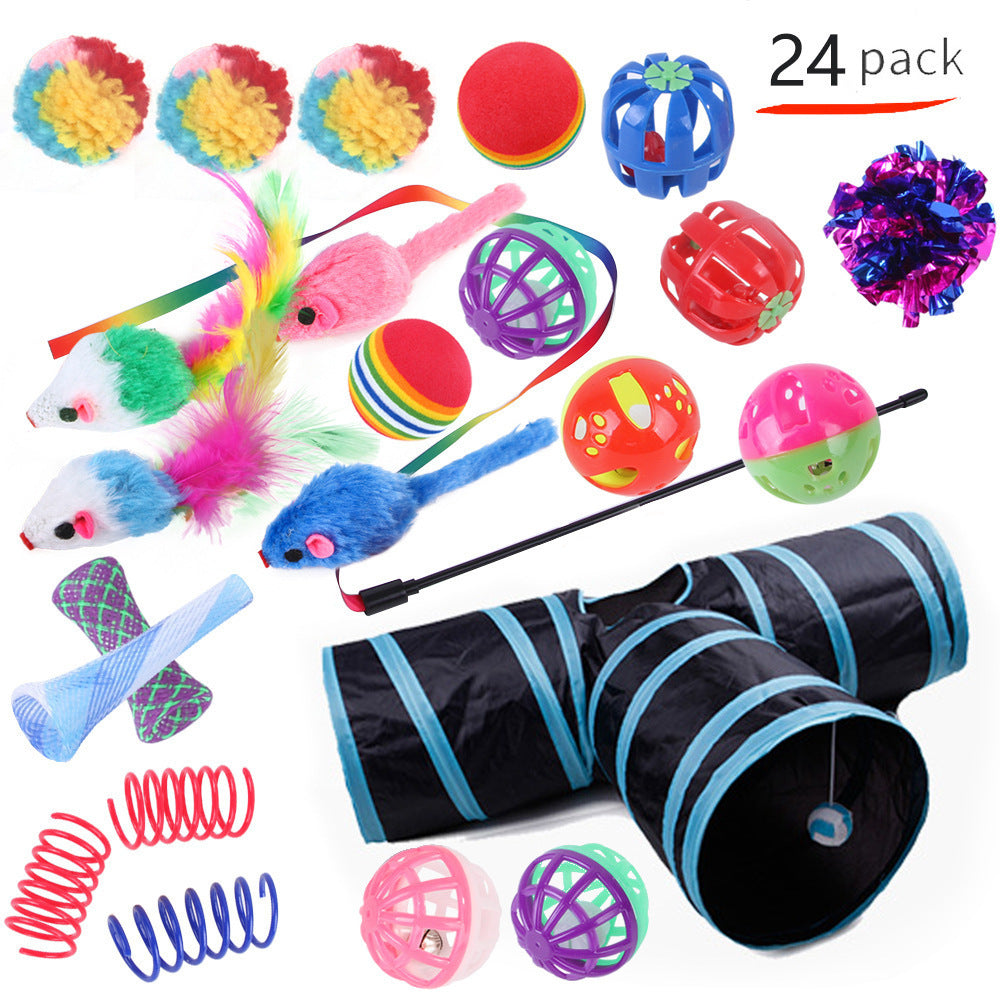 Self-Play Cat Tunnel – Ball-Chaser Channel Toy for Independent Entertainment