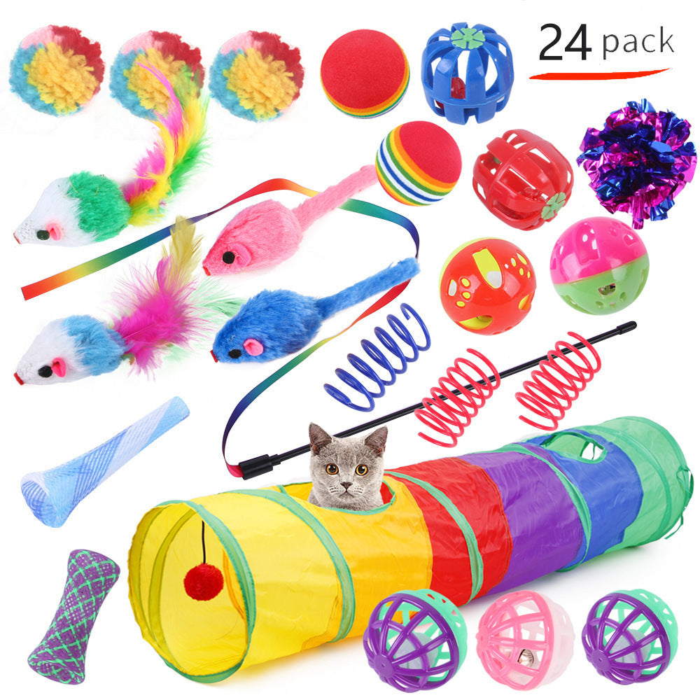 Self-Play Cat Tunnel – Ball-Chaser Channel Toy for Independent Entertainment