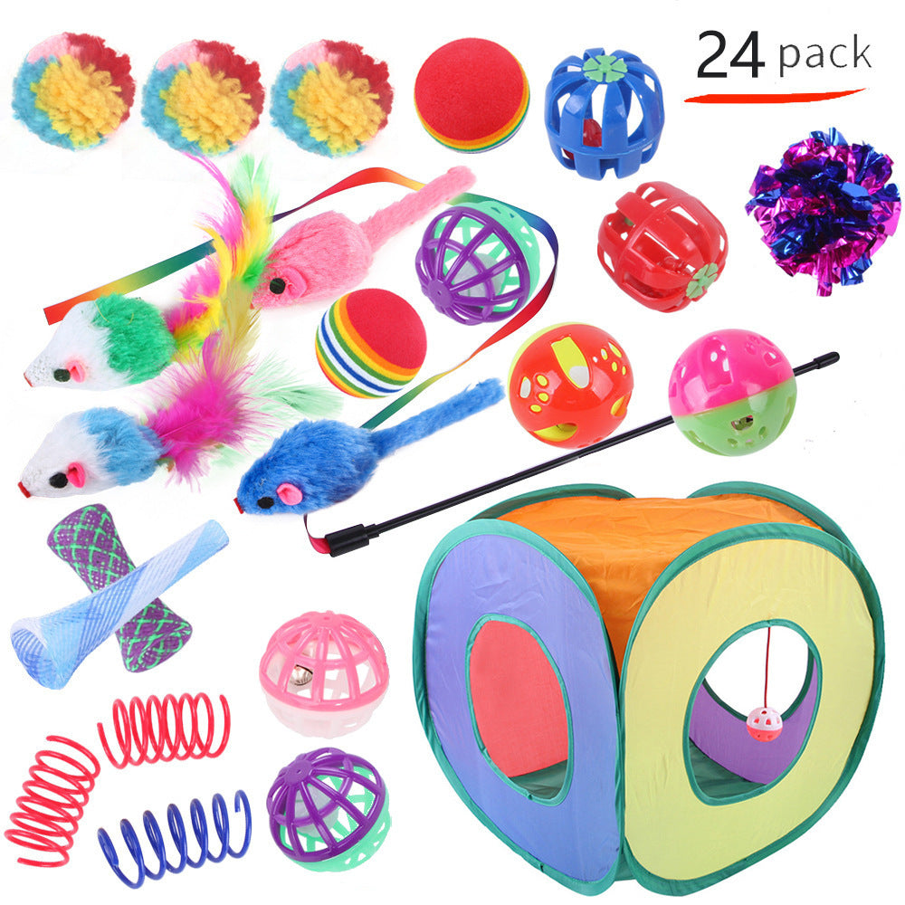 Self-Play Cat Tunnel – Ball-Chaser Channel Toy for Independent Entertainment