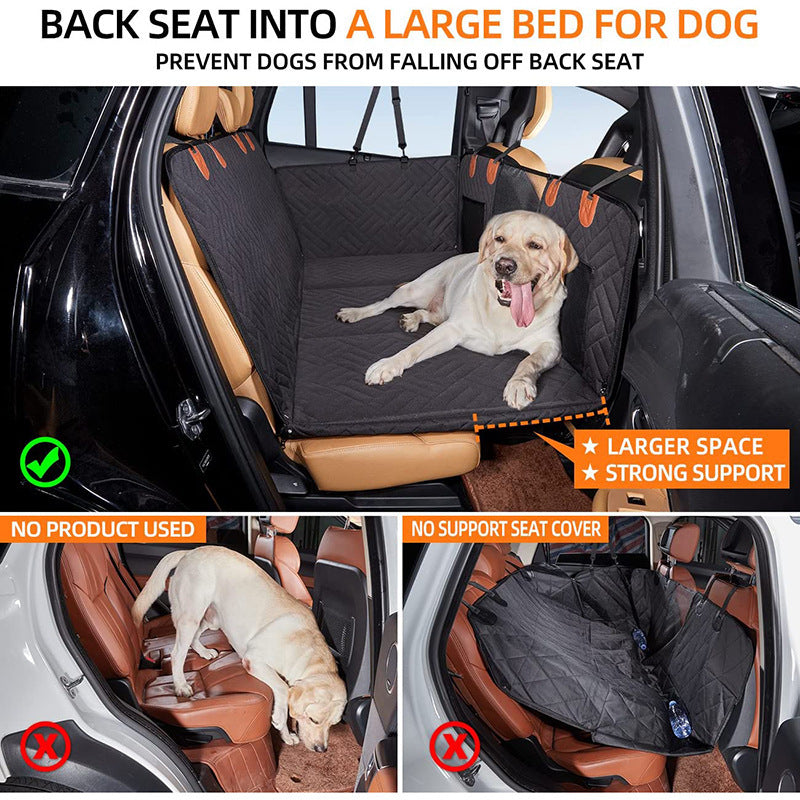 Travel-Proof Waterproof Dog Car Bed – Safe, Clean, and Cozy