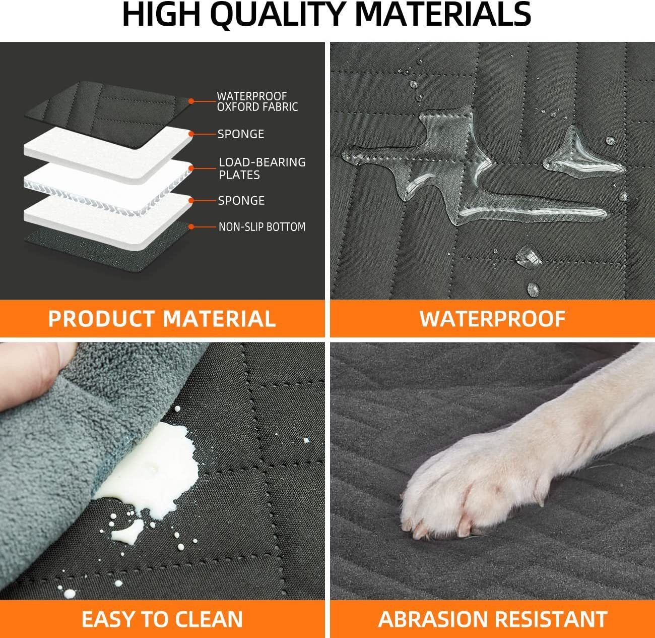 Travel-Proof Waterproof Dog Car Bed – Safe, Clean, and Cozy