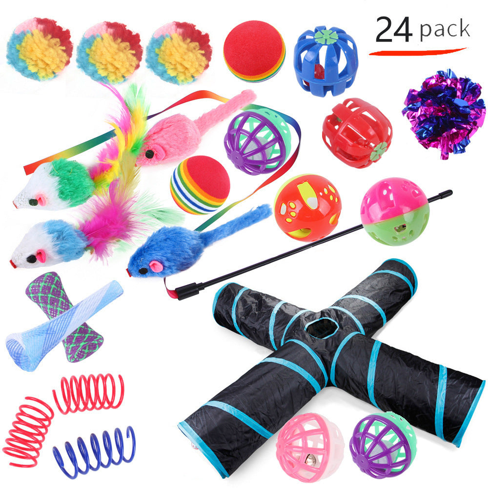 Self-Play Cat Tunnel – Ball-Chaser Channel Toy for Independent Entertainment