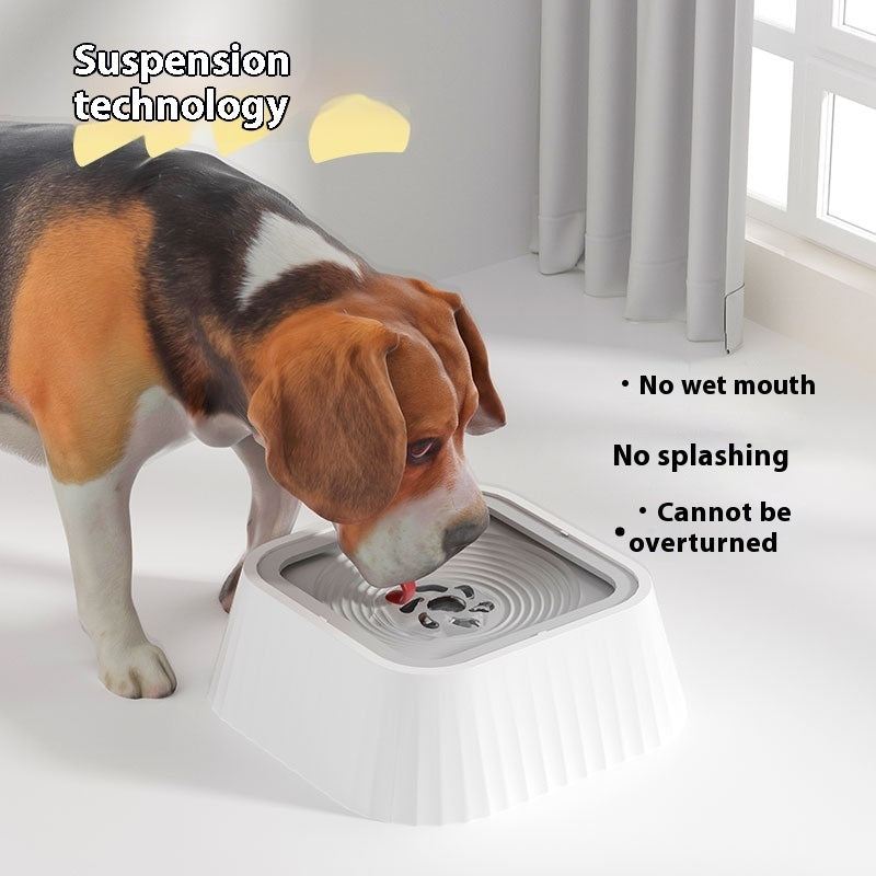 Zero‑Splash Floating Pet Bowl – Anti‑Mess Water Drinker for Dogs & Cats