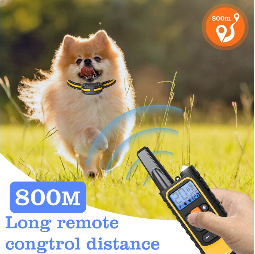 ElDog Pet Training Collar Rechargeable Waterproof Electric Shock Anti Bark R800m
