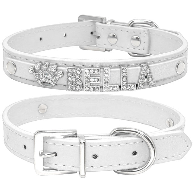 Customized Cat, Puppy and Small Dog Breed Collar Rhinestone.