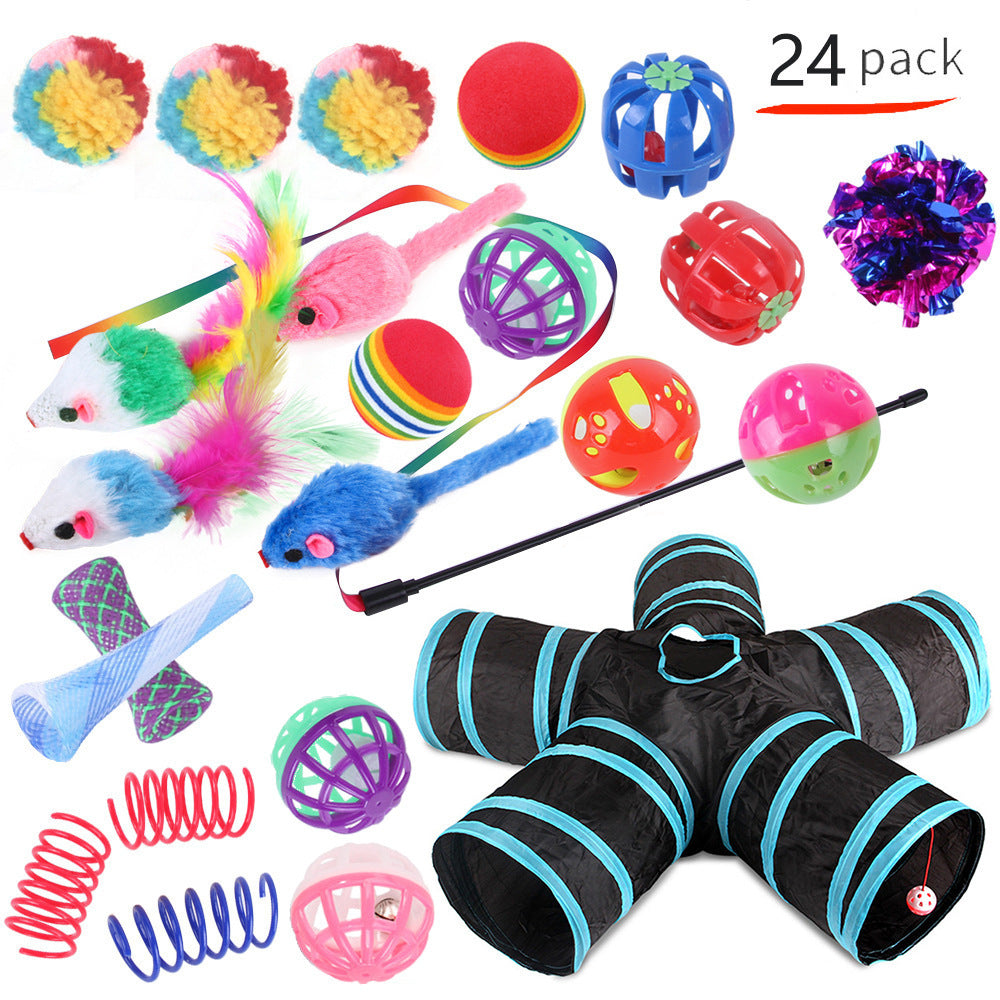 Self-Play Cat Tunnel – Ball-Chaser Channel Toy for Independent Entertainment