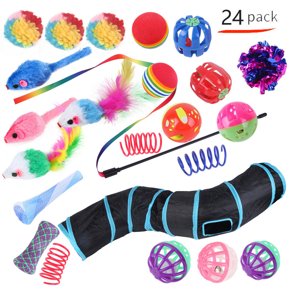 Self-Play Cat Tunnel – Ball-Chaser Channel Toy for Independent Entertainment