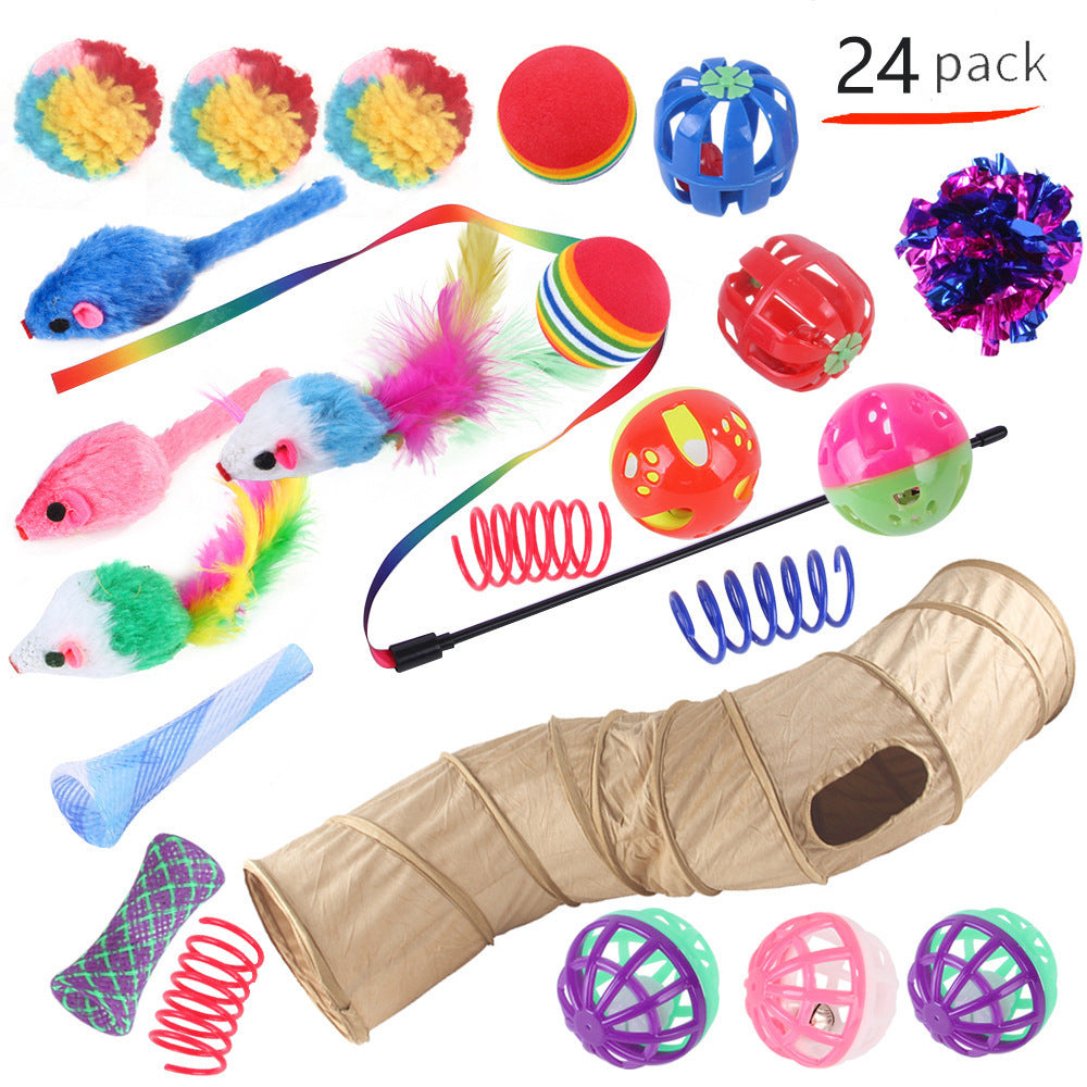 Self-Play Cat Tunnel – Ball-Chaser Channel Toy for Independent Entertainment