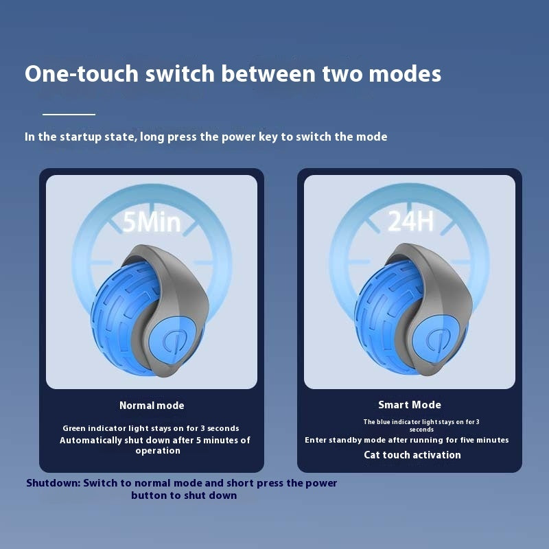 Smart Auto Rolling Ball – Interactive USB-Rechargeable Cat Toy