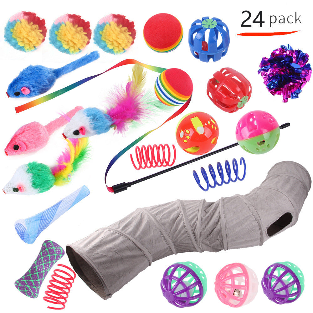 Self-Play Cat Tunnel – Ball-Chaser Channel Toy for Independent Entertainment