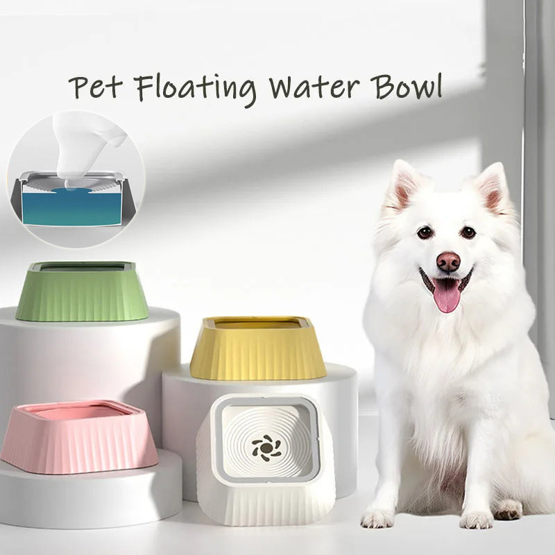 Zero‑Splash Floating Pet Bowl – Anti‑Mess Water Drinker for Dogs & Cats