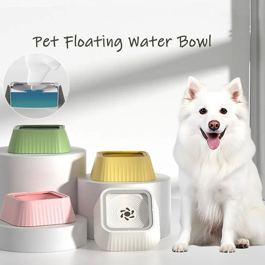 Zero‑Splash Floating Pet Bowl – Anti‑Mess Water Drinker for Dogs & Cats